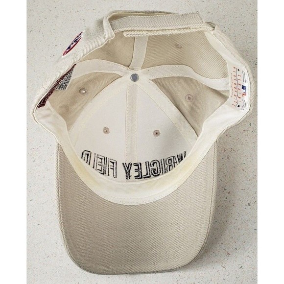Wrigley Field Built In 1914 Chicago Baseball Cap Hat Tan Beige Adjustable - Picture 8 of 12